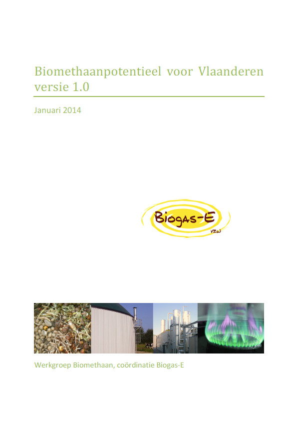 Biomethaanpotentieel voor Vlaanderen, versie 1.0