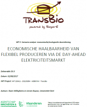 TransBio flexibele elektriciteitsproductie